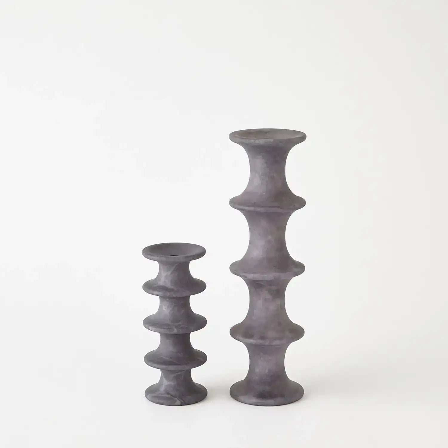 GLOBAL VIEWS RIDGE ALABASTER CANDLESTICK - DO NOT SHOW ON WEBSITE