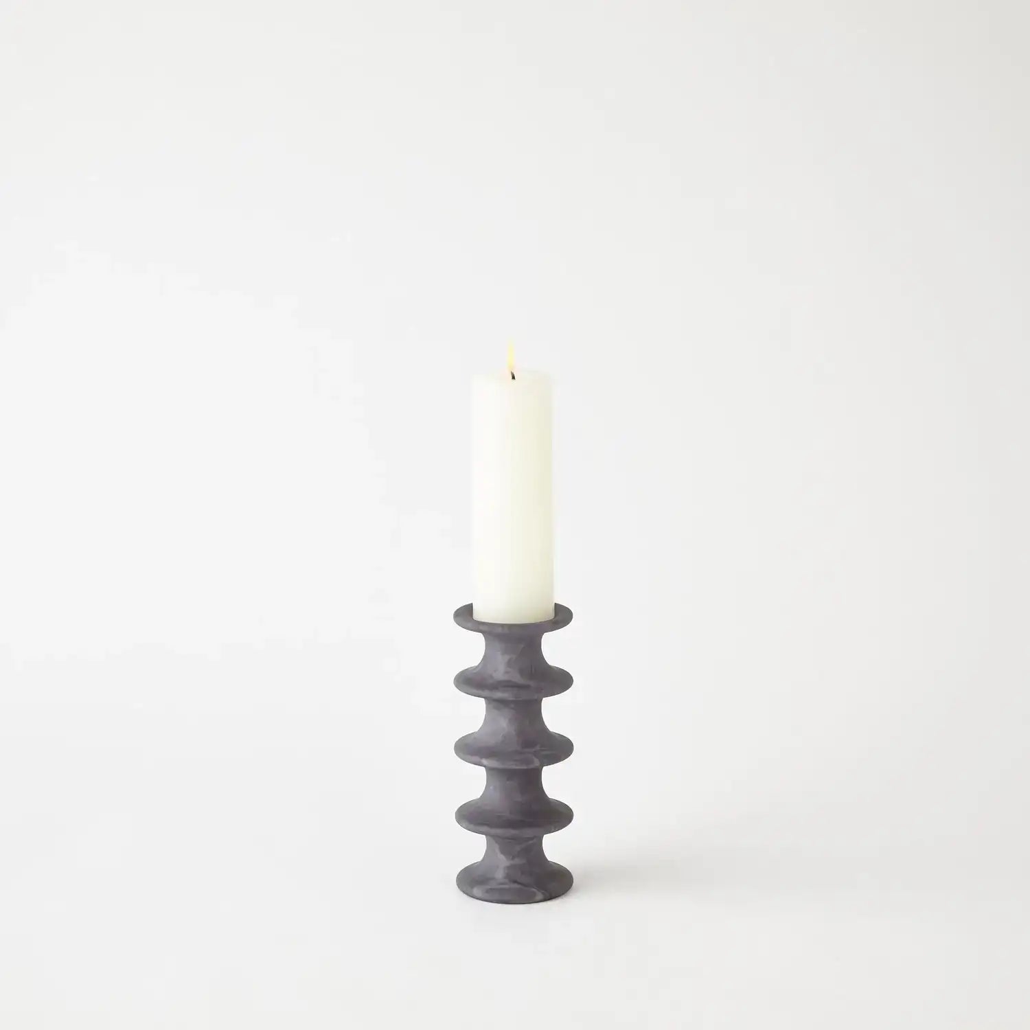 GLOBAL VIEWS RIDGE ALABASTER CANDLESTICK - DO NOT SHOW ON WEBSITE