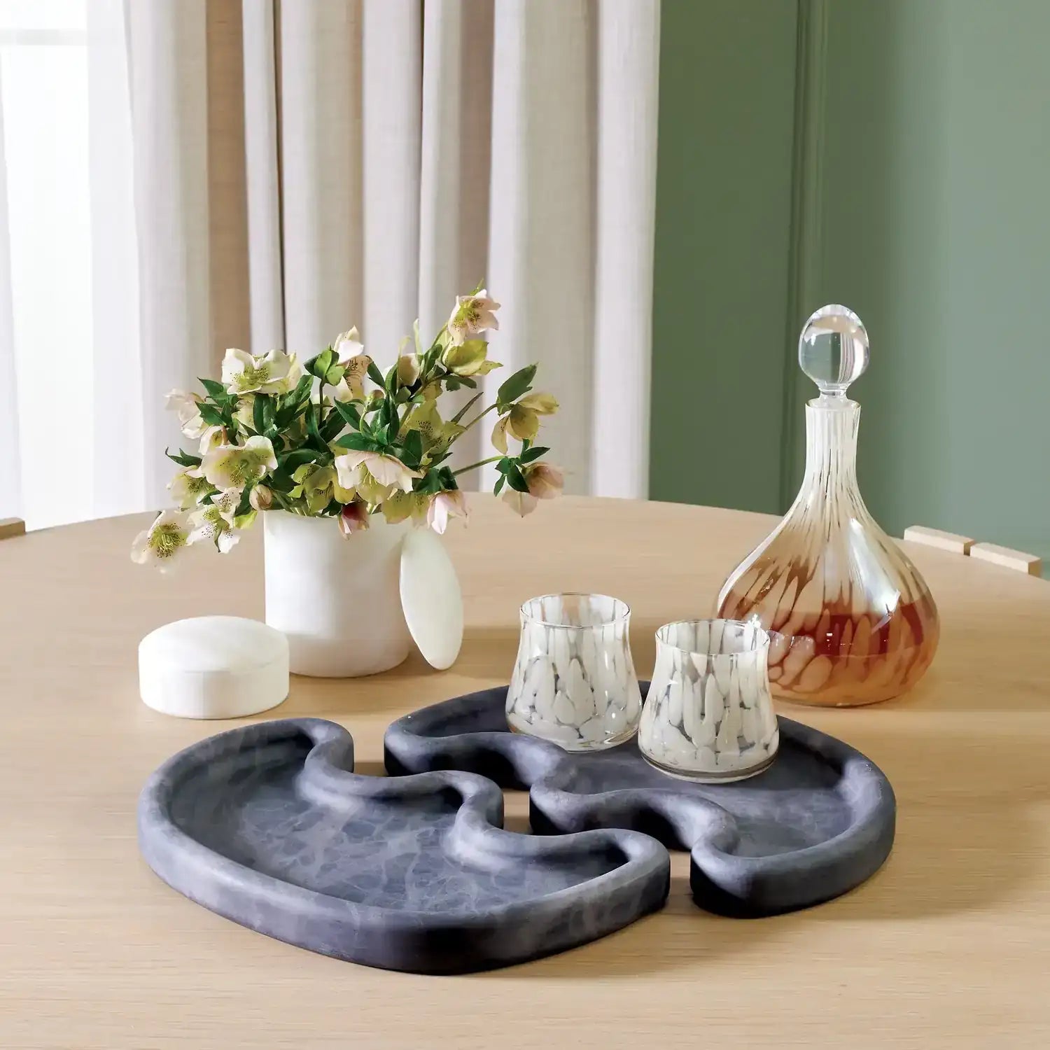 GLOBAL VIEWS GALA ALABASTER CANISTER - Decorative Accents