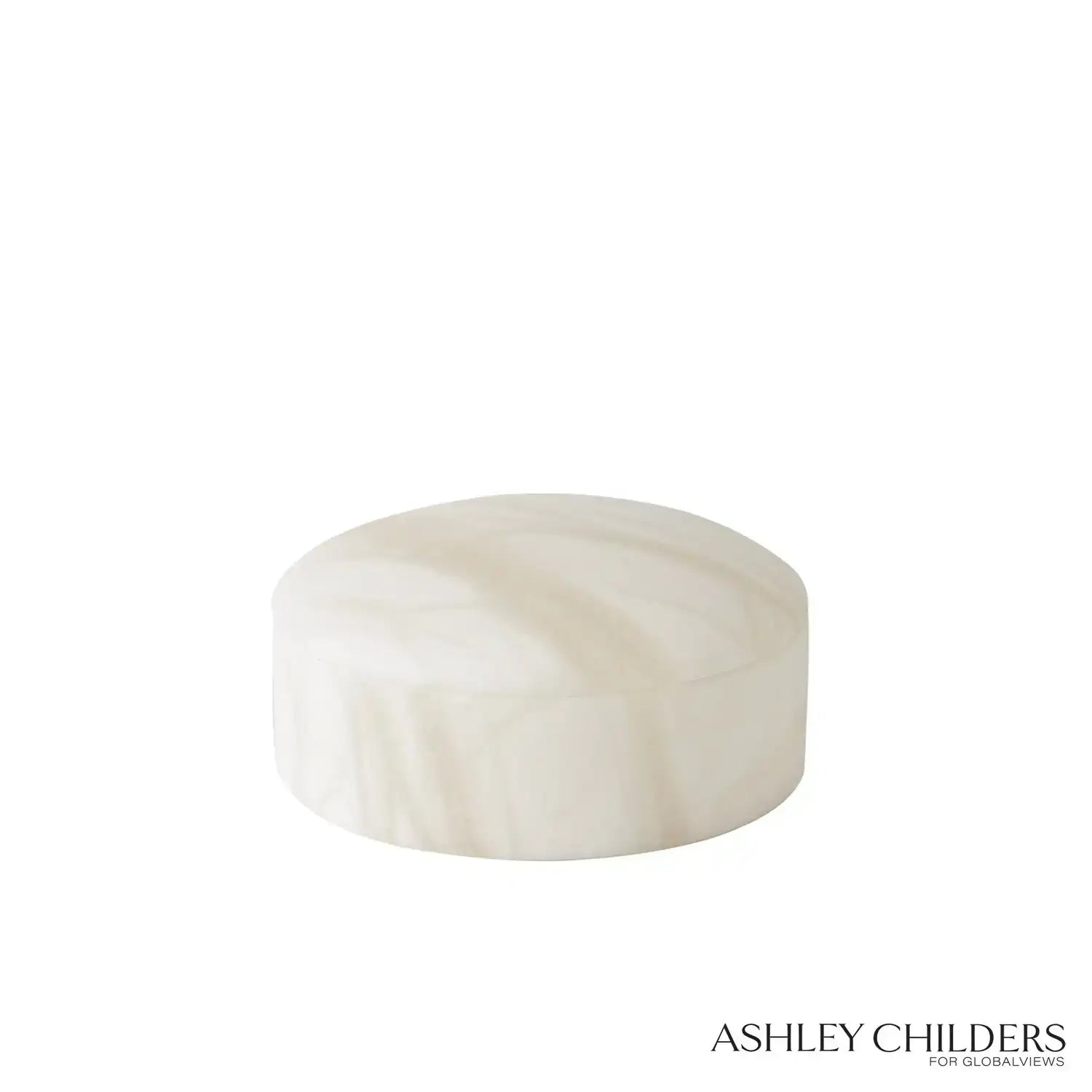 GLOBAL VIEWS GALA ALABASTER CANISTER - Decorative Accents