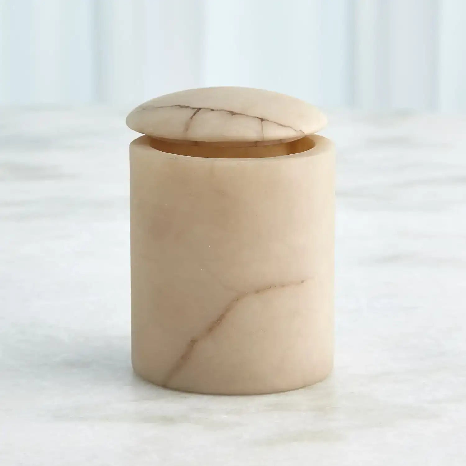 GLOBAL VIEWS GALA ALABASTER CANISTER - Decorative Accents