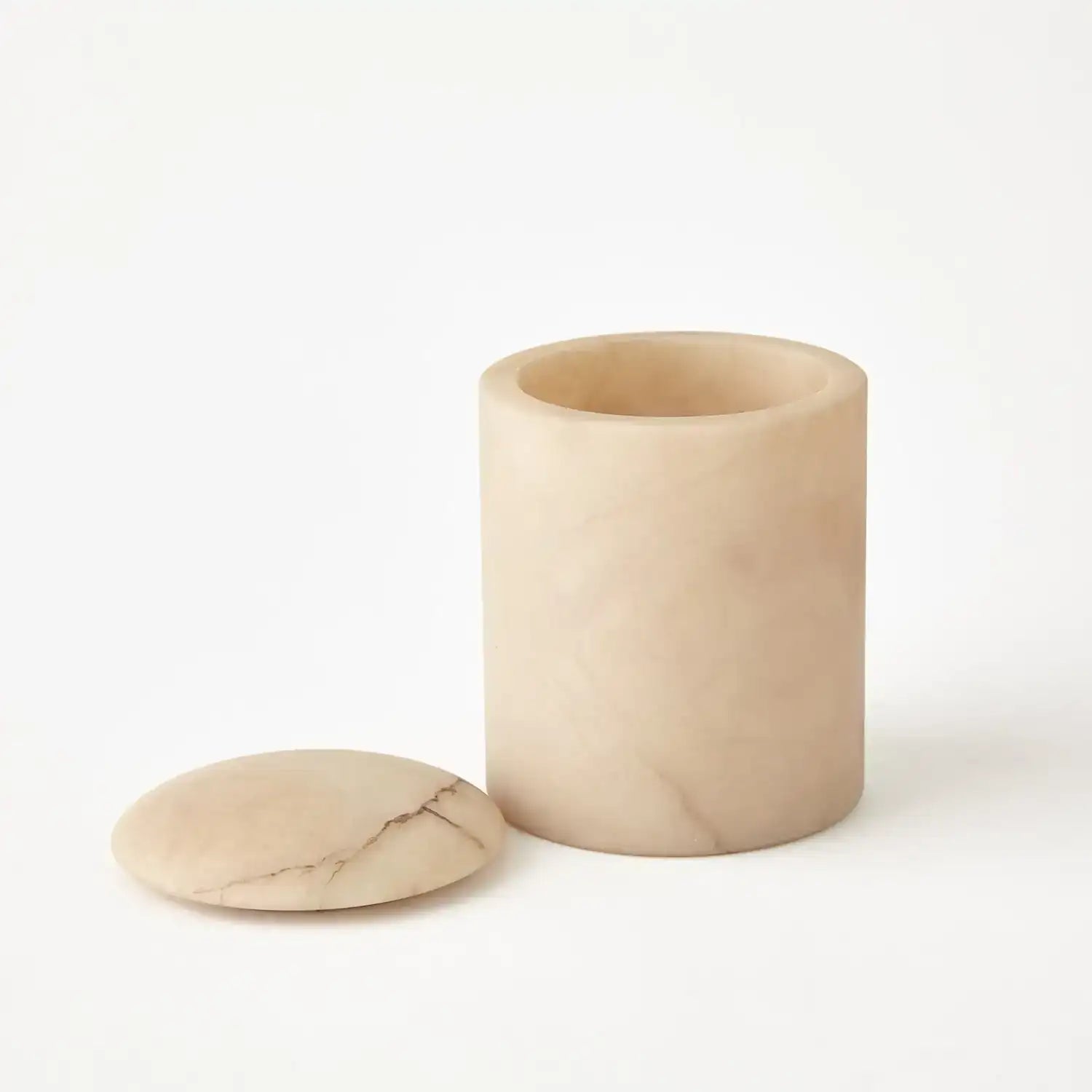 GLOBAL VIEWS GALA ALABASTER CANISTER - Decorative Accents