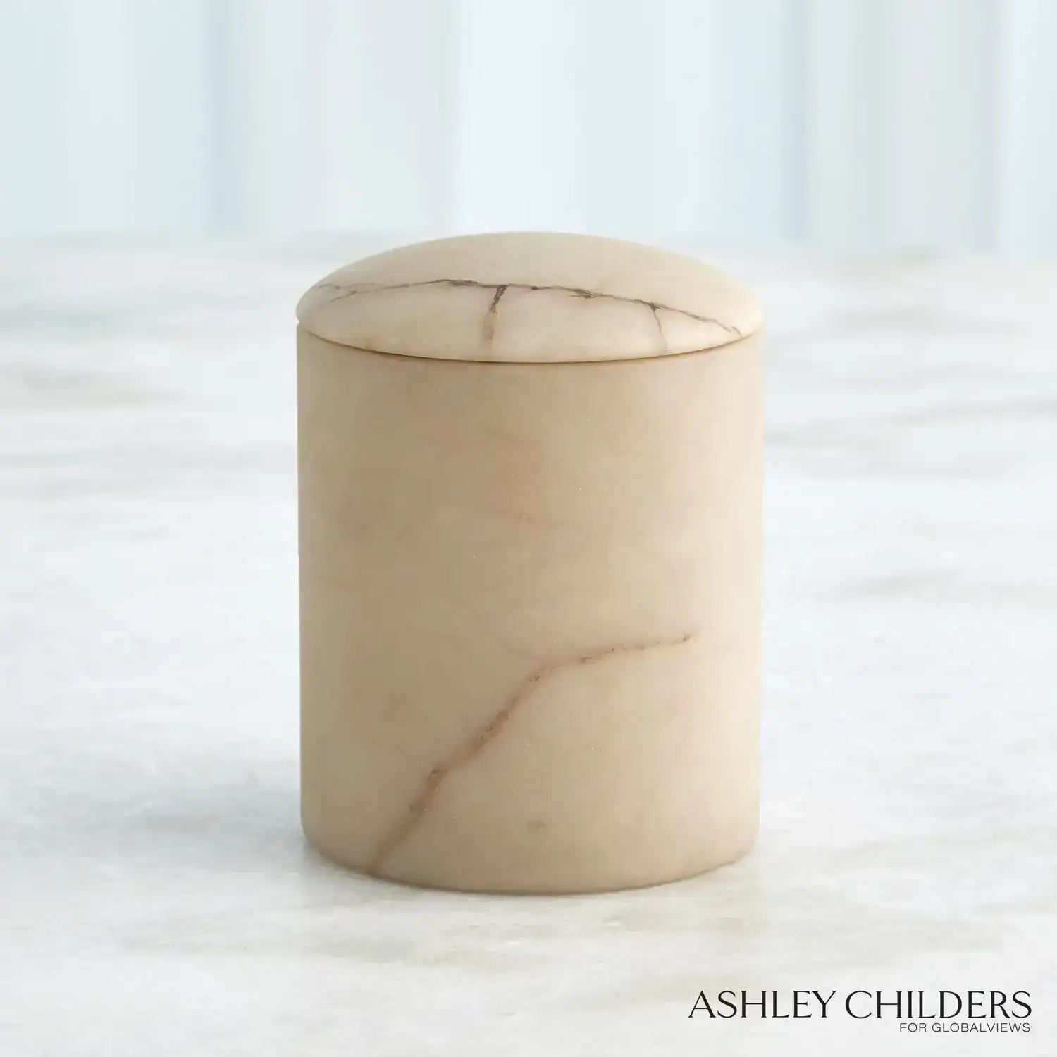 GLOBAL VIEWS GALA ALABASTER CANISTER - Decorative Accents