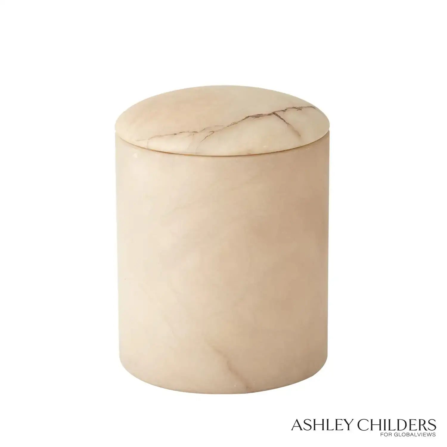 GLOBAL VIEWS GALA ALABASTER CANISTER - Decorative Accents