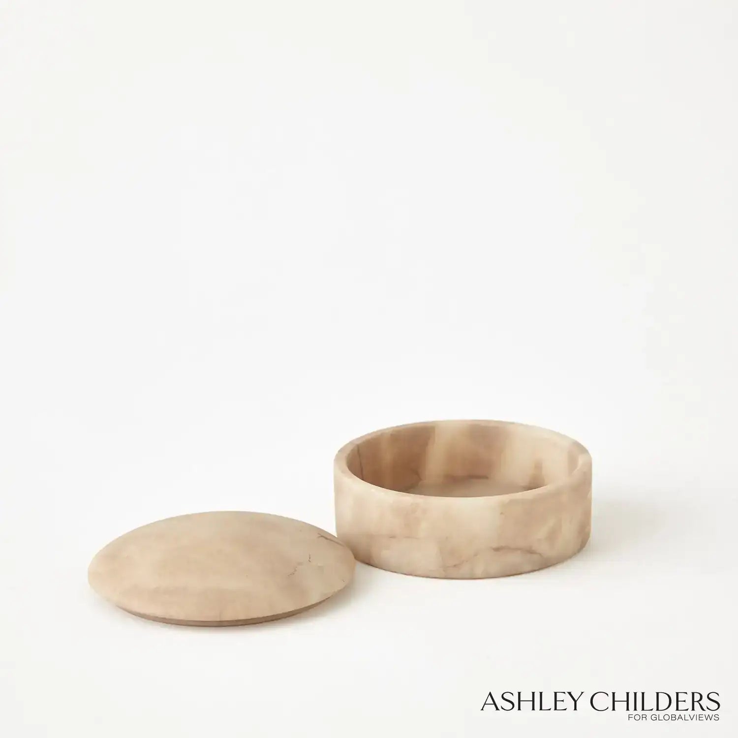 GLOBAL VIEWS GALA ALABASTER CANISTER - Decorative Accents