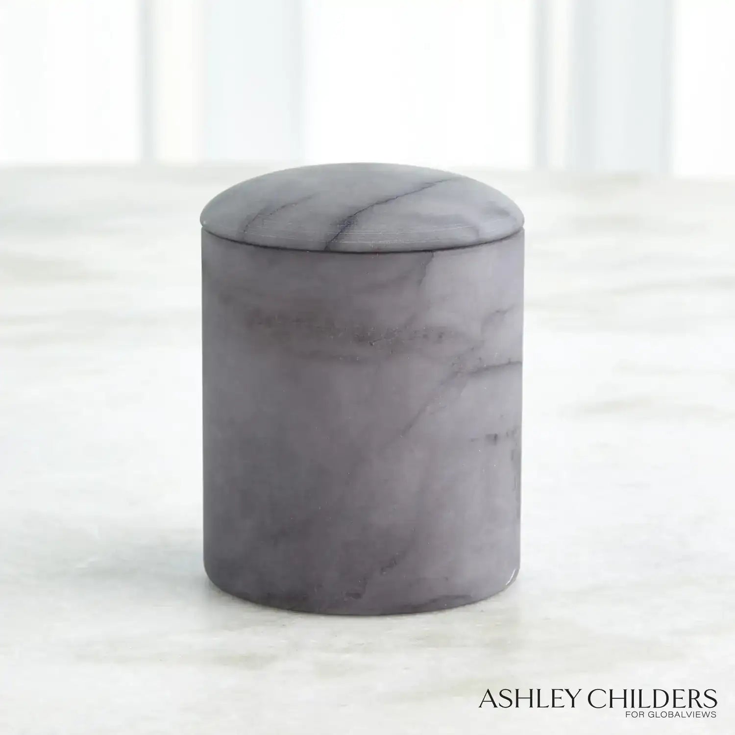 GLOBAL VIEWS GALA ALABASTER CANISTER - Decorative Accents