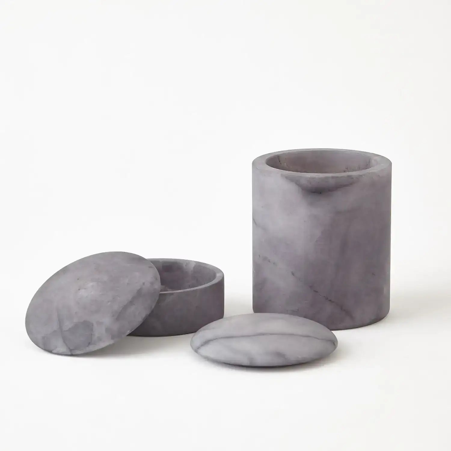 GLOBAL VIEWS GALA ALABASTER CANISTER - Decorative Accents