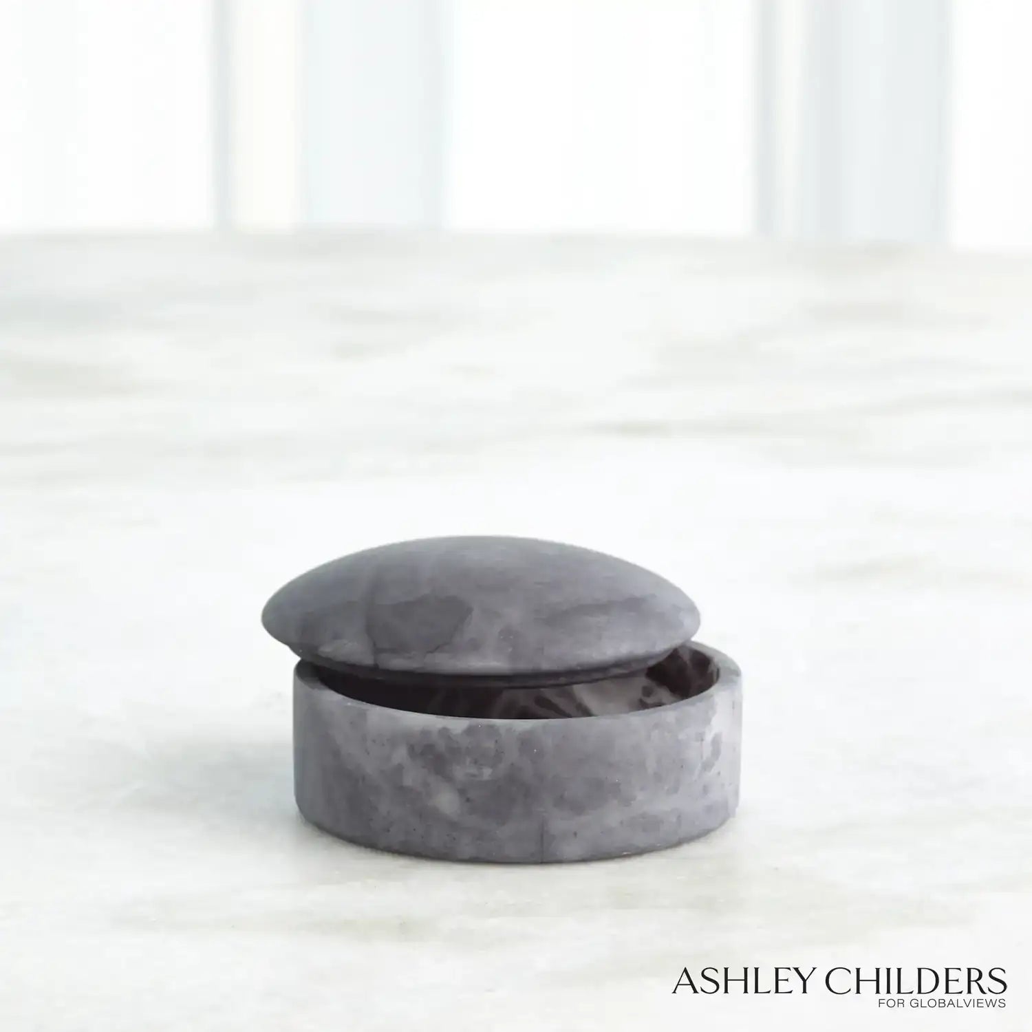 GLOBAL VIEWS GALA ALABASTER CANISTER - Decorative Accents