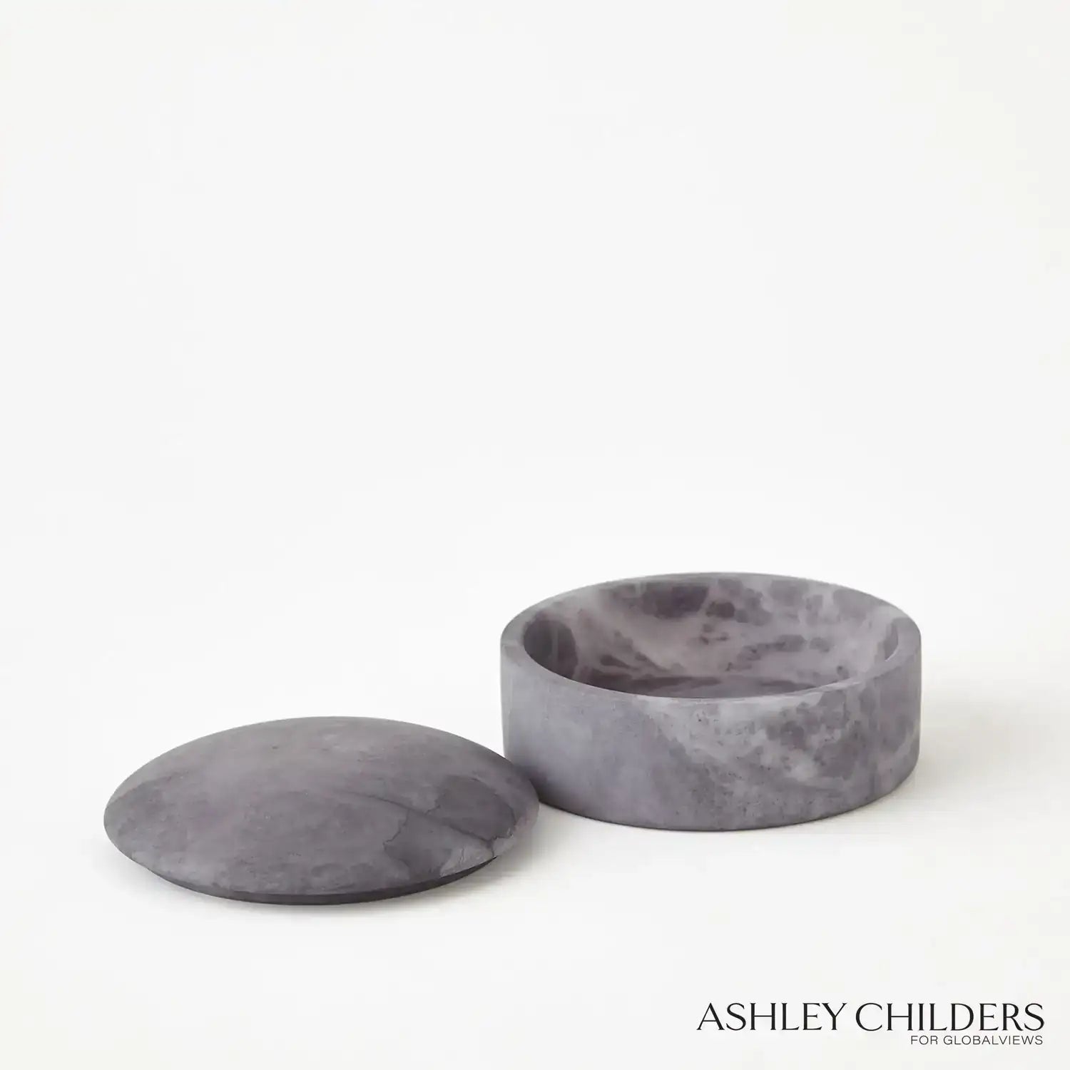 GLOBAL VIEWS GALA ALABASTER CANISTER - Decorative Accents