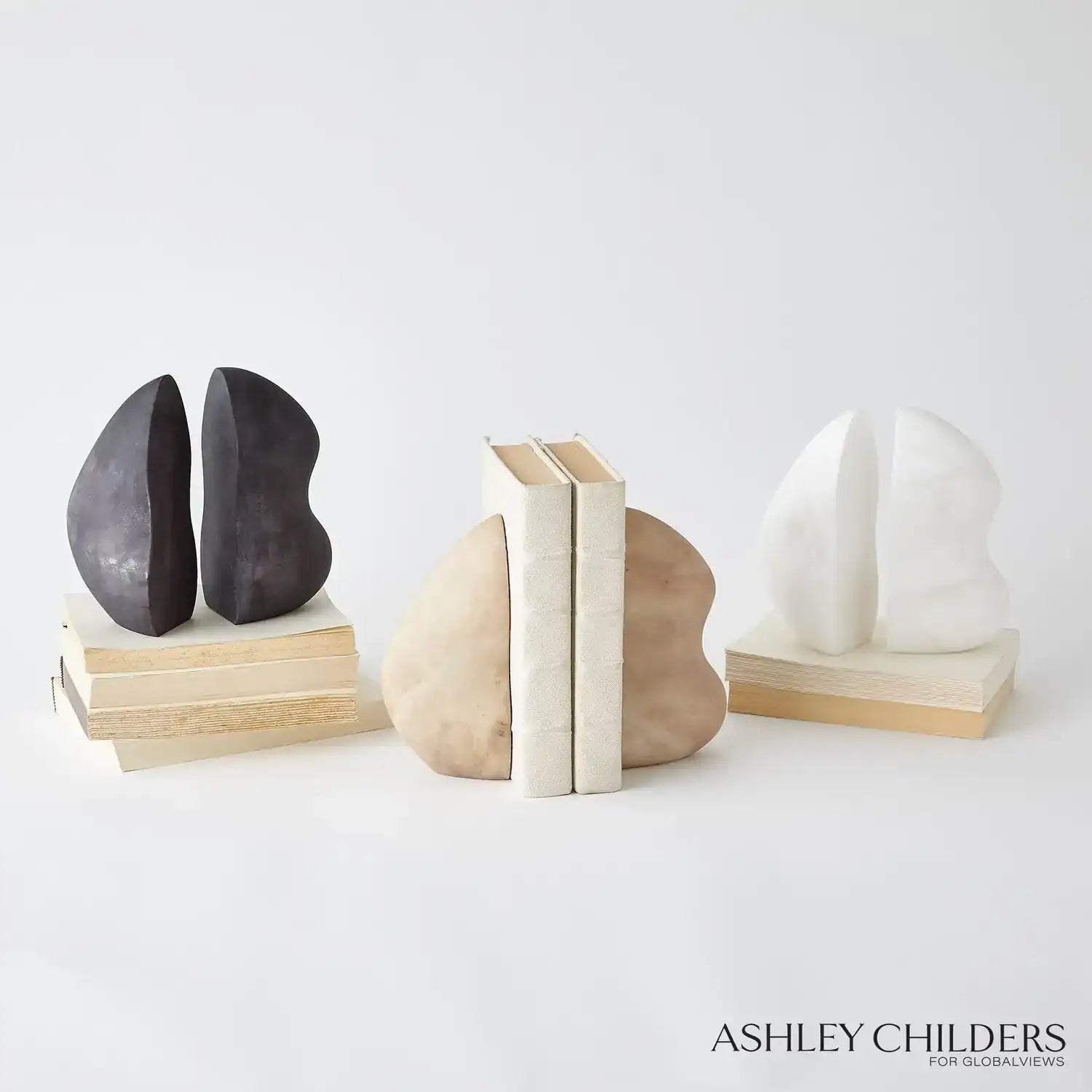 GLOBAL VIEWS AMORPH BOOKENDS - Decorative Accents