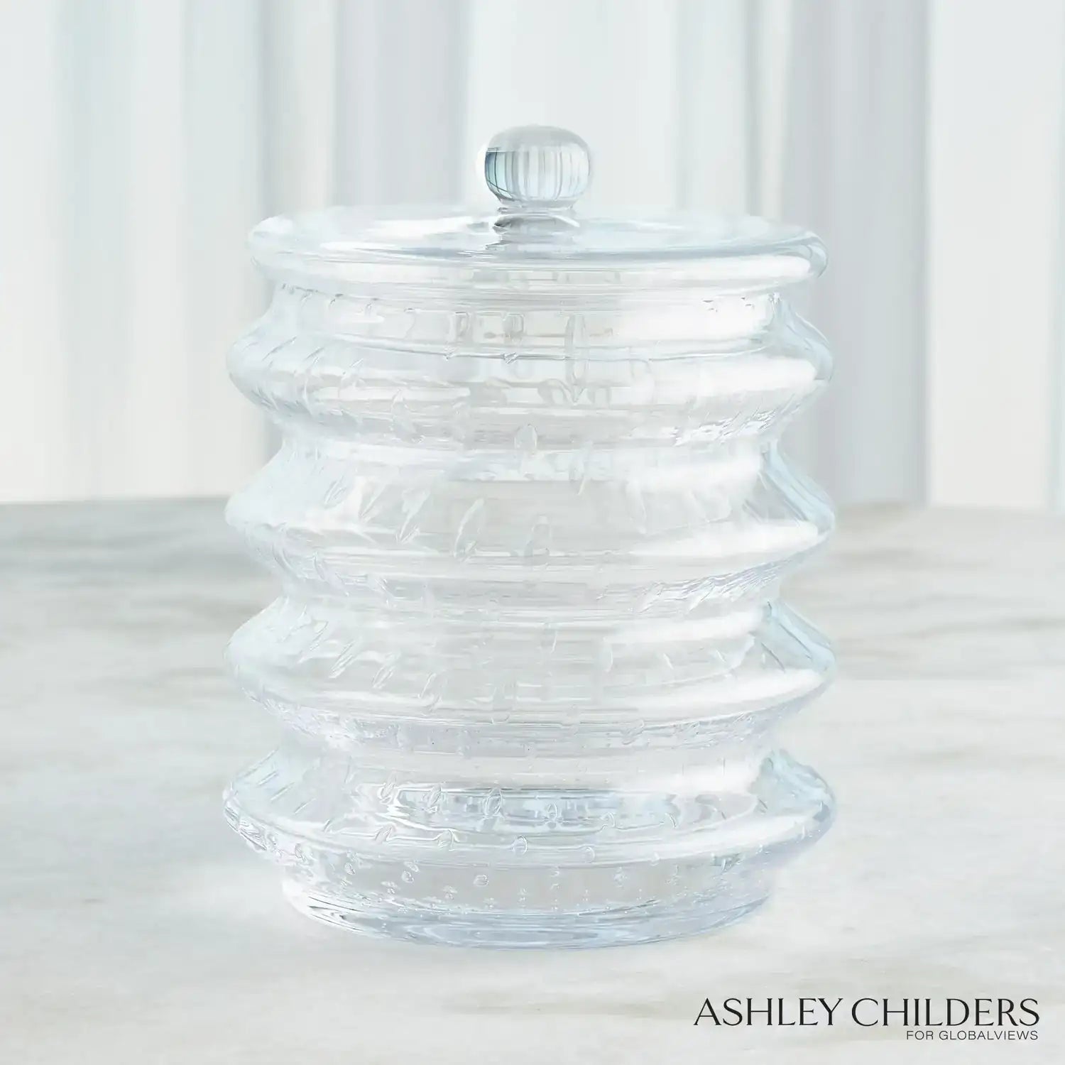 GLOBAL VIEWS WAVE CANISTER - Decorative Accents