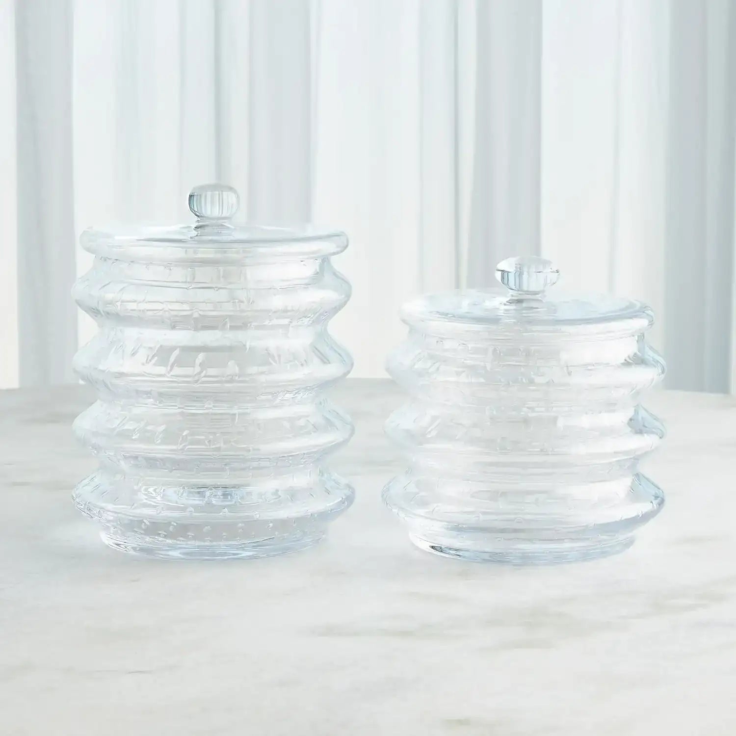 GLOBAL VIEWS WAVE CANISTER - Decorative Accents
