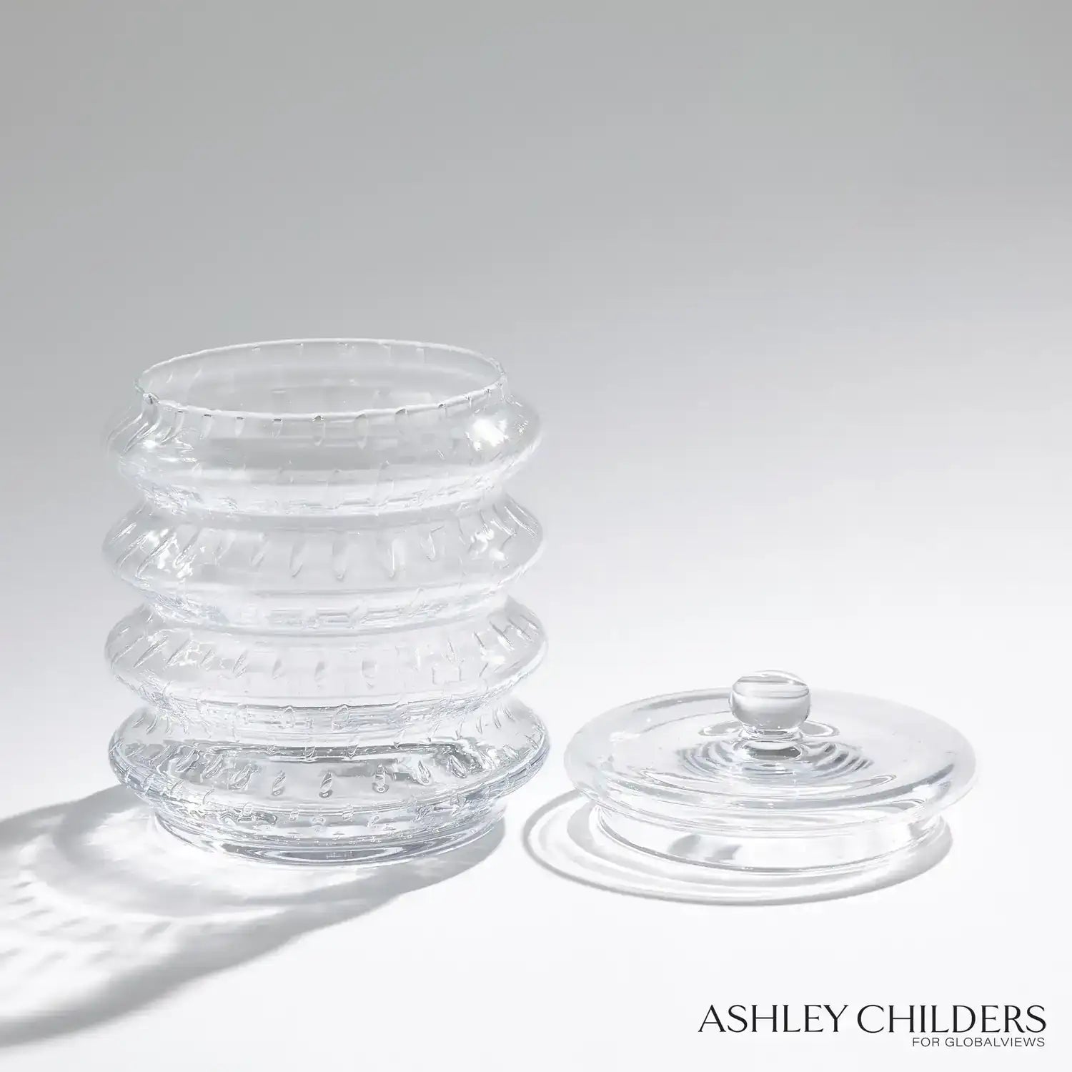 GLOBAL VIEWS WAVE CANISTER - Decorative Accents