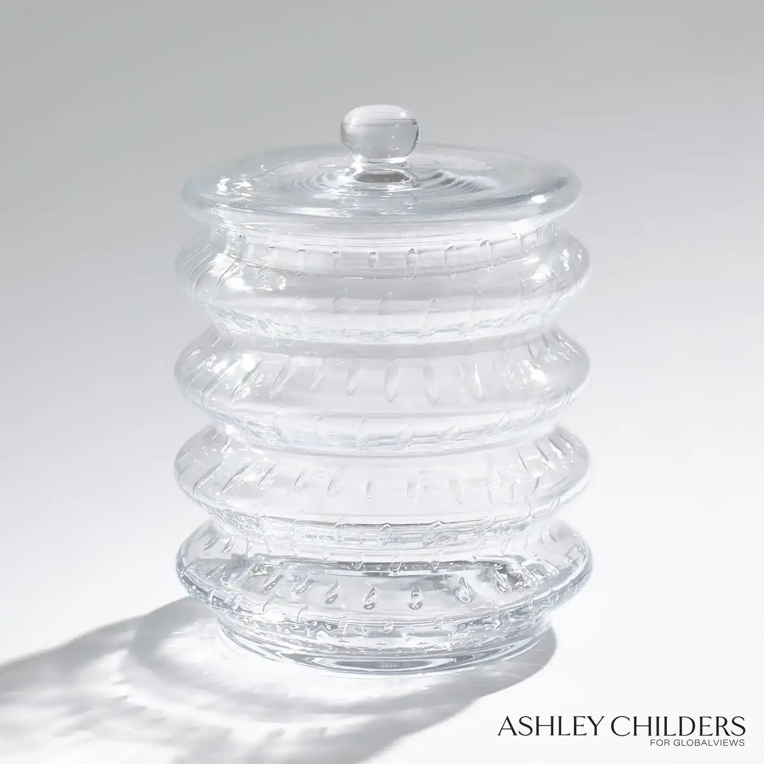 GLOBAL VIEWS WAVE CANISTER - Decorative Accents