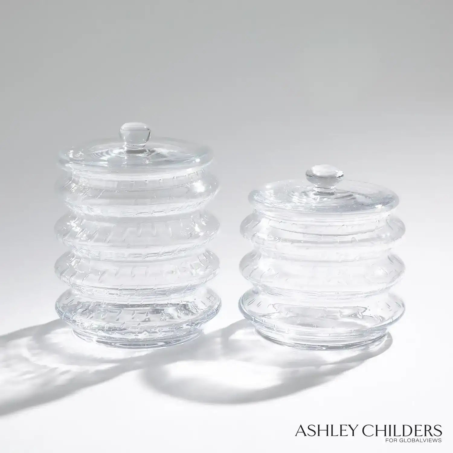 GLOBAL VIEWS WAVE CANISTER - Decorative Accents