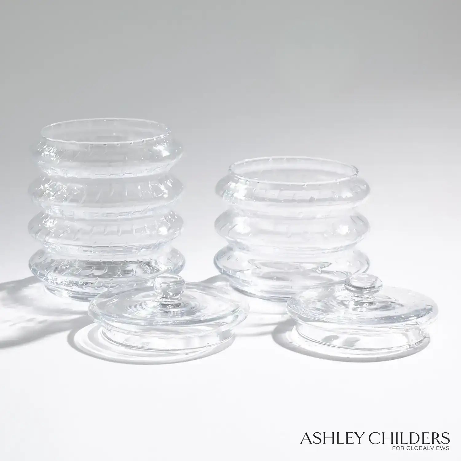 GLOBAL VIEWS WAVE CANISTER - Decorative Accents