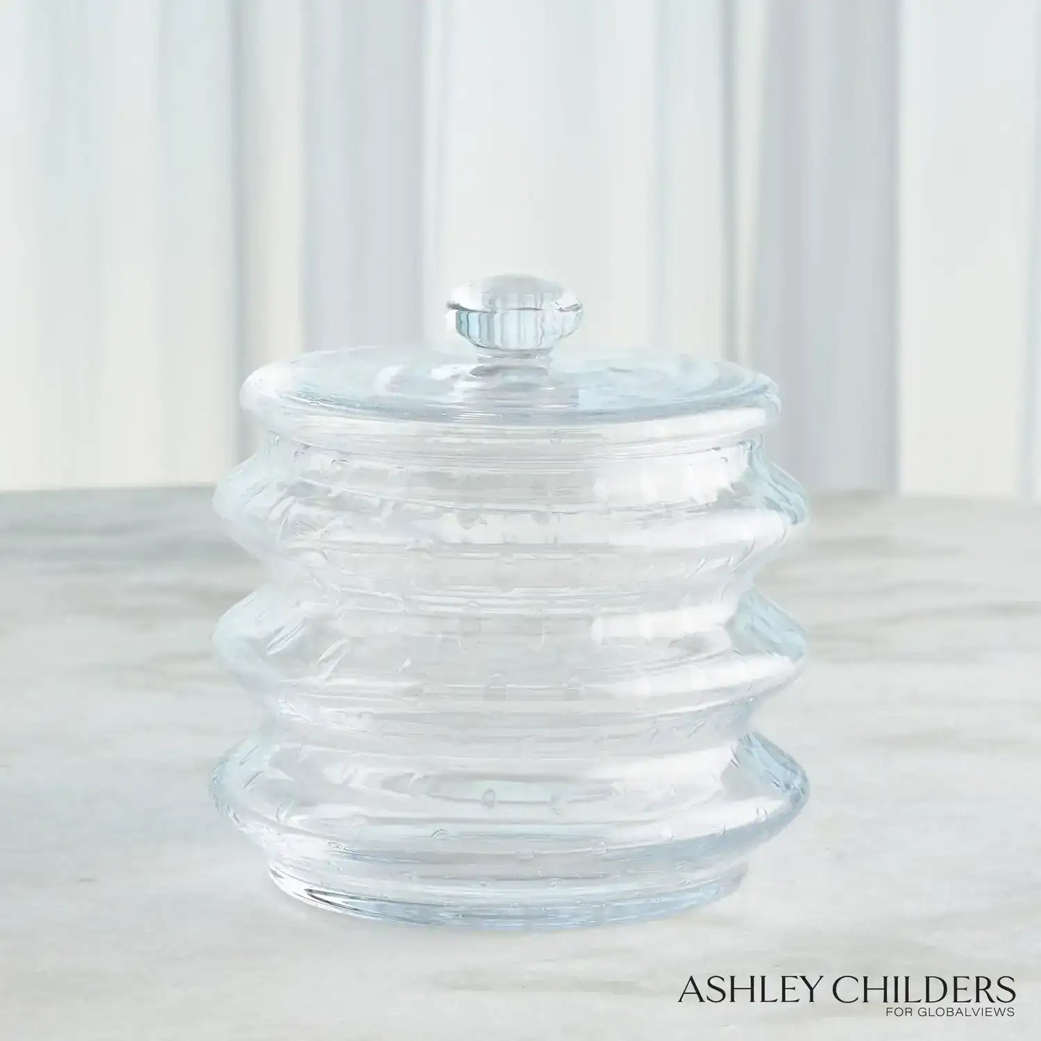 GLOBAL VIEWS WAVE CANISTER - Decorative Accents