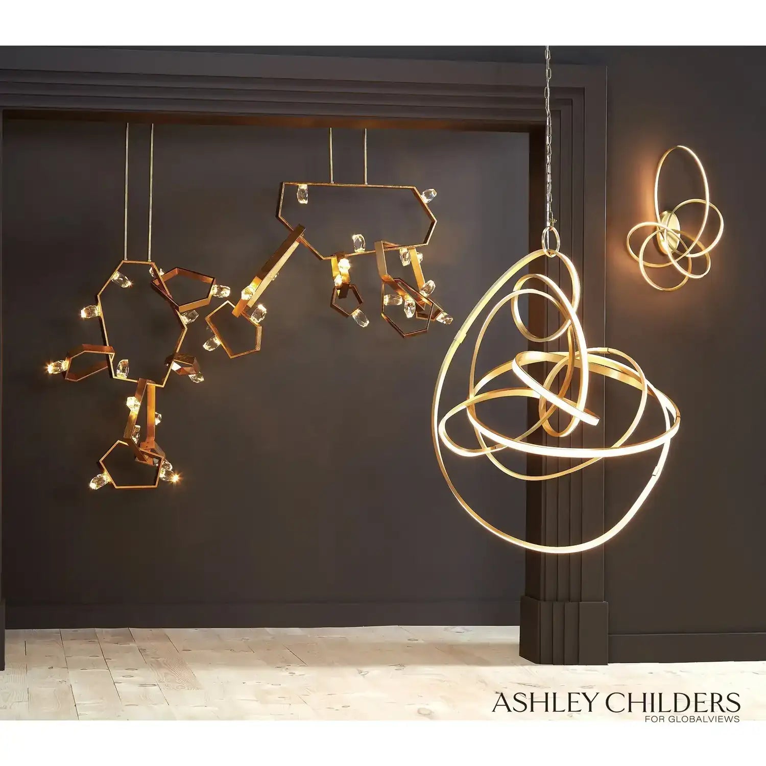 GLOBAL VIEWS, ASHTON CHANDELIER, CHANDELIER LIGHT