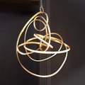 GLOBAL VIEWS, CONVOLUTION CHANDELIER, PENDANT LIGHT