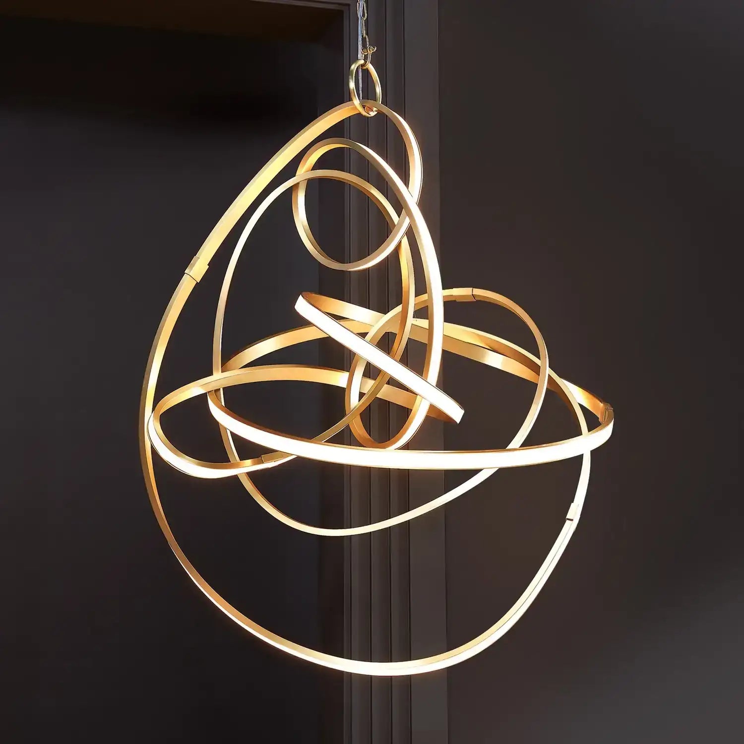 GLOBAL VIEWS, CONVOLUTION CHANDELIER, PENDANT LIGHT