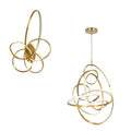 GLOBAL VIEWS, CONVOLUTION CHANDELIER, PENDANT LIGHT