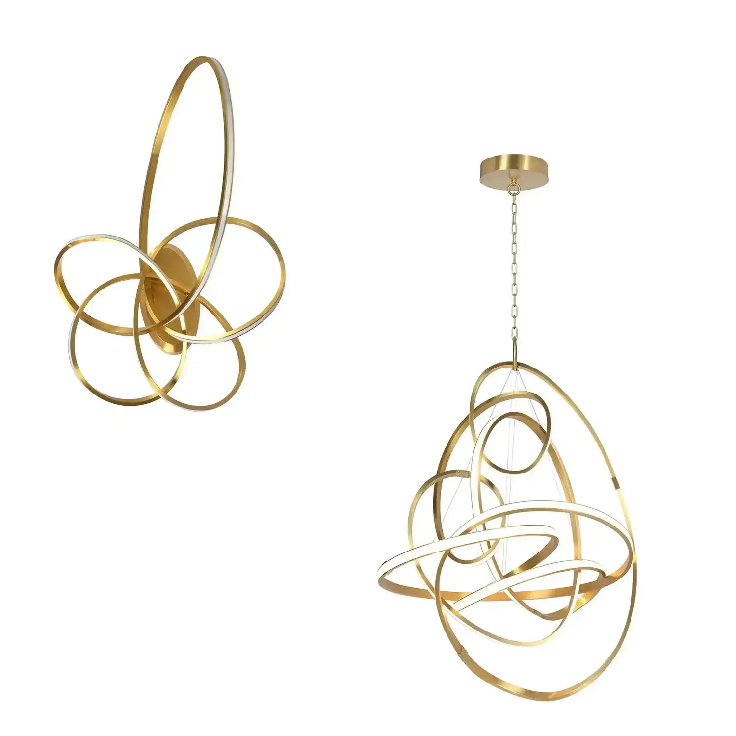 GLOBAL VIEWS, CONVOLUTION CHANDELIER, PENDANT LIGHT
