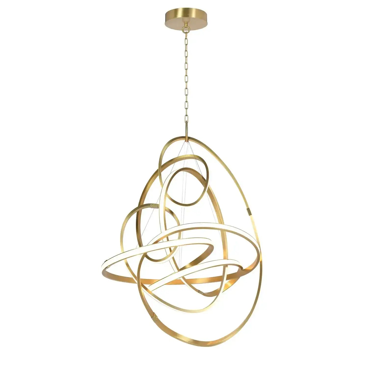 GLOBAL VIEWS, CONVOLUTION CHANDELIER, PENDANT LIGHT