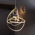 GLOBAL VIEWS, CONVOLUTION CHANDELIER, PENDANT LIGHT