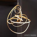 GLOBAL VIEWS, CONVOLUTION CHANDELIER, PENDANT LIGHT