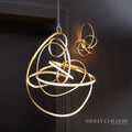 GLOBAL VIEWS, CONVOLUTION CHANDELIER, PENDANT LIGHT