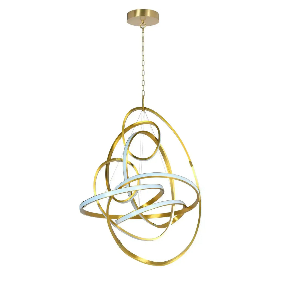 GLOBAL VIEWS, CONVOLUTION CHANDELIER, PENDANT LIGHT