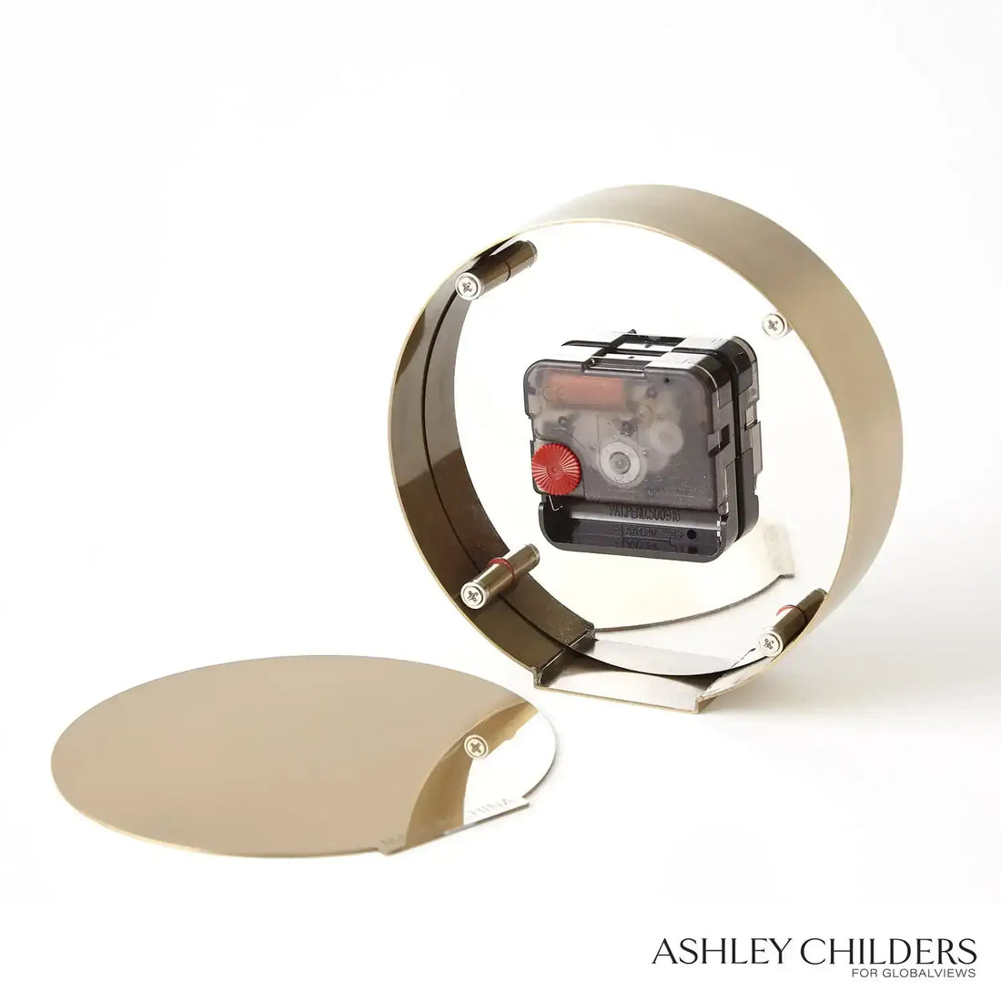 GLOBAL VIEWS MOTHER OF PEARL CLOCK - Decorative Accents