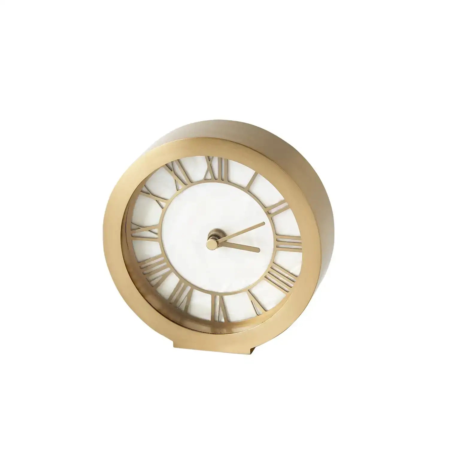 GLOBAL VIEWS MOTHER OF PEARL CLOCK - Decorative Accents