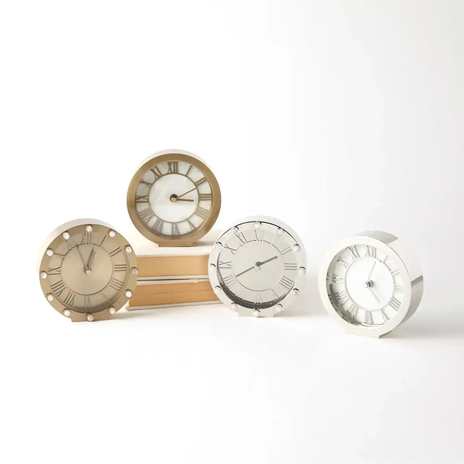 GLOBAL VIEWS MOTHER OF PEARL CLOCK - Decorative Accents