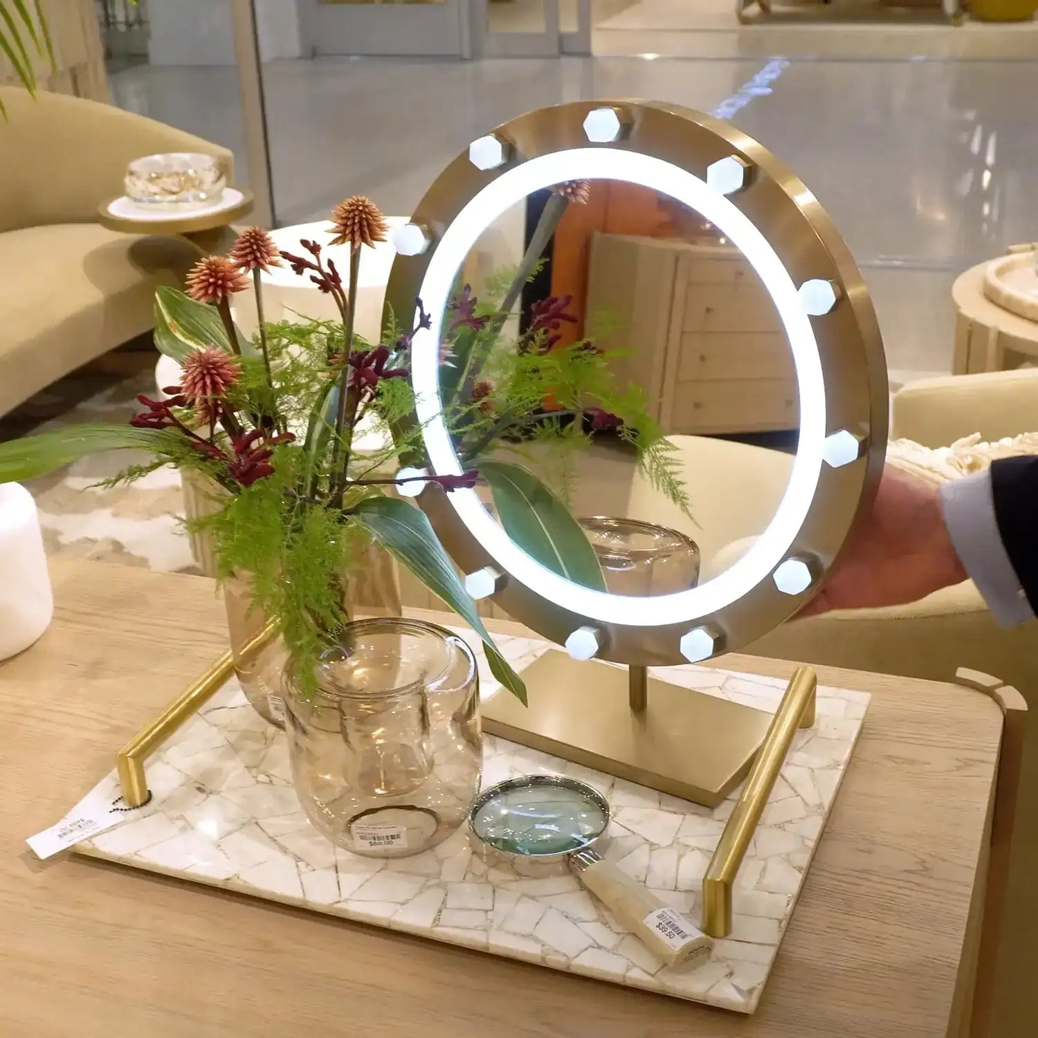 GLOBAL VIEWS QUARTZ VANITY MIRROR - Mirrors