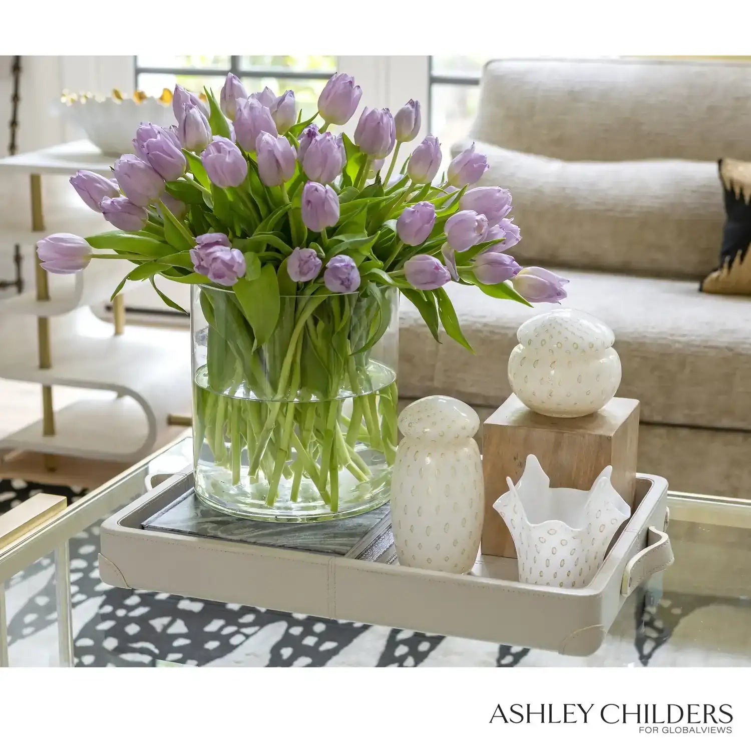 GLOBAL VIEWS TIBURTINA TRAY - Decorative Accents