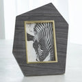 GLOBAL VIEWS BRASS FRAME GREY STONE PHOTO FRAME - Decorative Accents