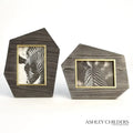 GLOBAL VIEWS BRASS FRAME GREY STONE PHOTO FRAME - Decorative Accents