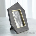 GLOBAL VIEWS BRASS FRAME GREY STONE PHOTO FRAME - Decorative Accents