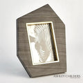 GLOBAL VIEWS BRASS FRAME GREY STONE PHOTO FRAME - Decorative Accents