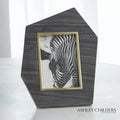 GLOBAL VIEWS BRASS FRAME GREY STONE PHOTO FRAME - Decorative Accents