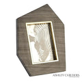 GLOBAL VIEWS BRASS FRAME GREY STONE PHOTO FRAME - Decorative Accents