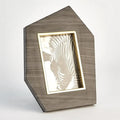 GLOBAL VIEWS BRASS FRAME GREY STONE PHOTO FRAME - Decorative Accents