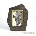 GLOBAL VIEWS BRASS FRAME GREY STONE PHOTO FRAME - Decorative Accents