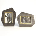 GLOBAL VIEWS BRASS FRAME GREY STONE PHOTO FRAME - Decorative Accents