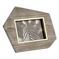 GLOBAL VIEWS BRASS FRAME GREY STONE PHOTO FRAME - Decorative Accents