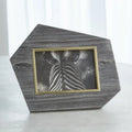 GLOBAL VIEWS BRASS FRAME GREY STONE PHOTO FRAME - Decorative Accents