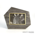 GLOBAL VIEWS BRASS FRAME GREY STONE PHOTO FRAME - Decorative Accents
