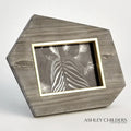 GLOBAL VIEWS BRASS FRAME GREY STONE PHOTO FRAME - Decorative Accents