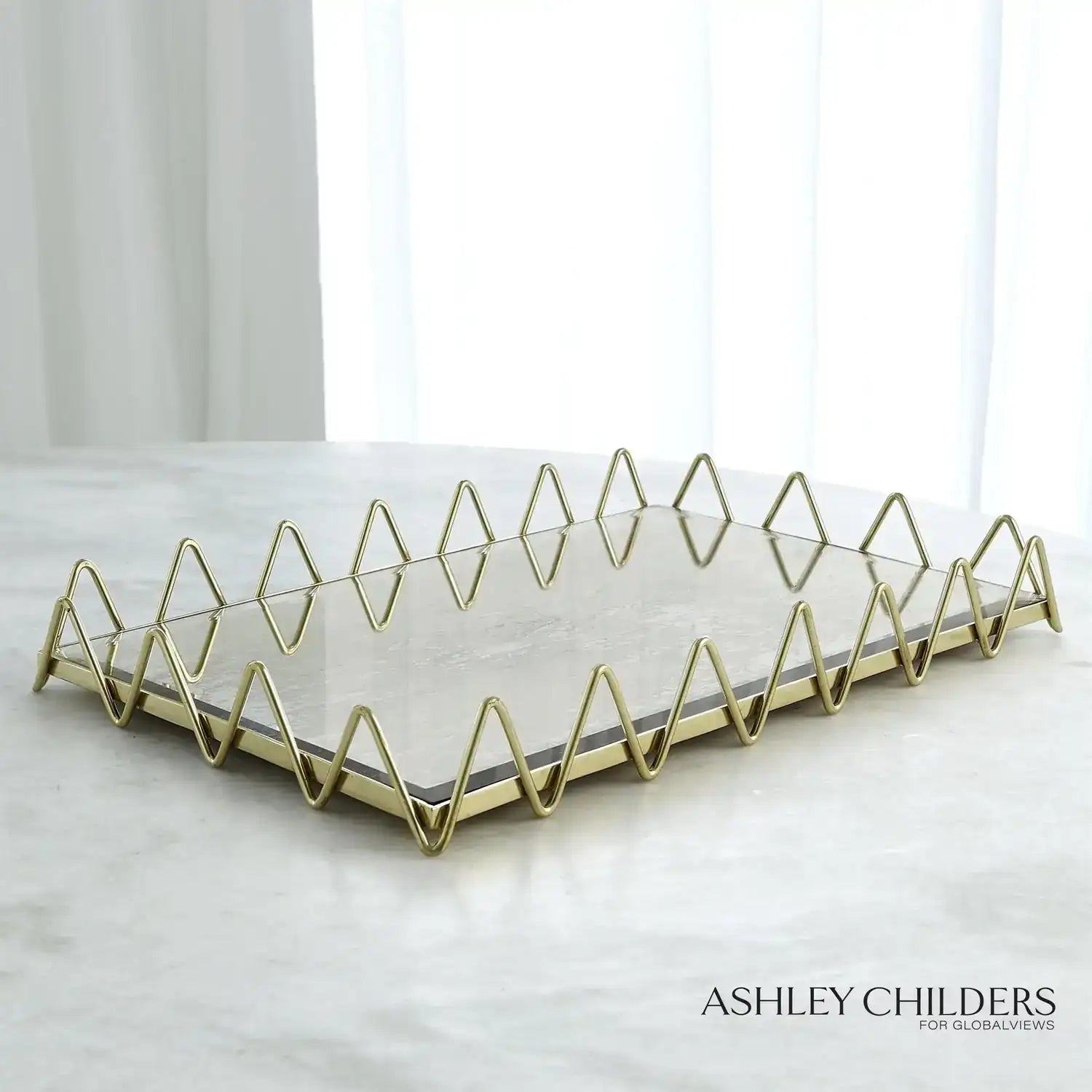 GLOBAL VIEWS RIC RAC TRAY - Decorative Accents